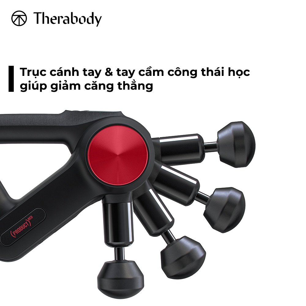 Thiết Bị Massage Theragun PRO (ĐỎ) Therabody - Hiệu Suất Mạnh Mẽ, Không Tiếng Ồn - Bảo Hành 24 Tháng