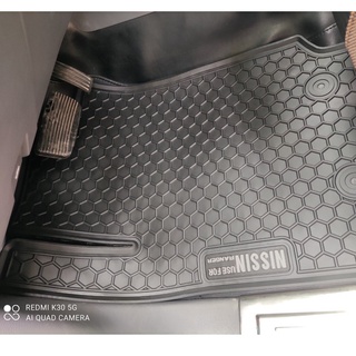 Thảm Sàn,Lót Sàn Cao Su đúc Ford Ranger 2016 đến 2024 ko mùi - chữ trắng