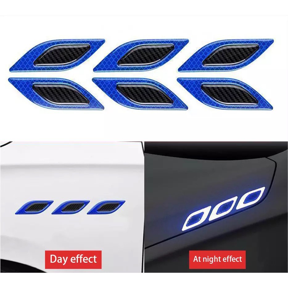 Bộ 6 miếng phản quang dán xe ô tô MC031