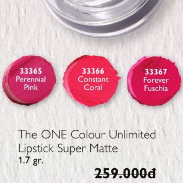 Son siêu lì hương trái Cây The One Colour Unlimited Matte Lipstick