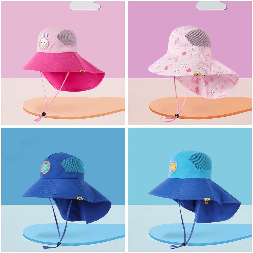OKDEALS Mũ Bucket Rộng Vành Che Nắng Đi Biển Mùa Hè Cho Bé Trai