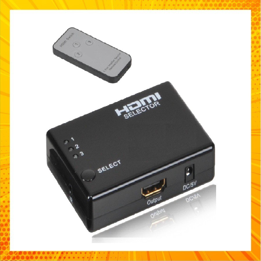 Hub 3 HDMI ra 1 HDMI - có Remote