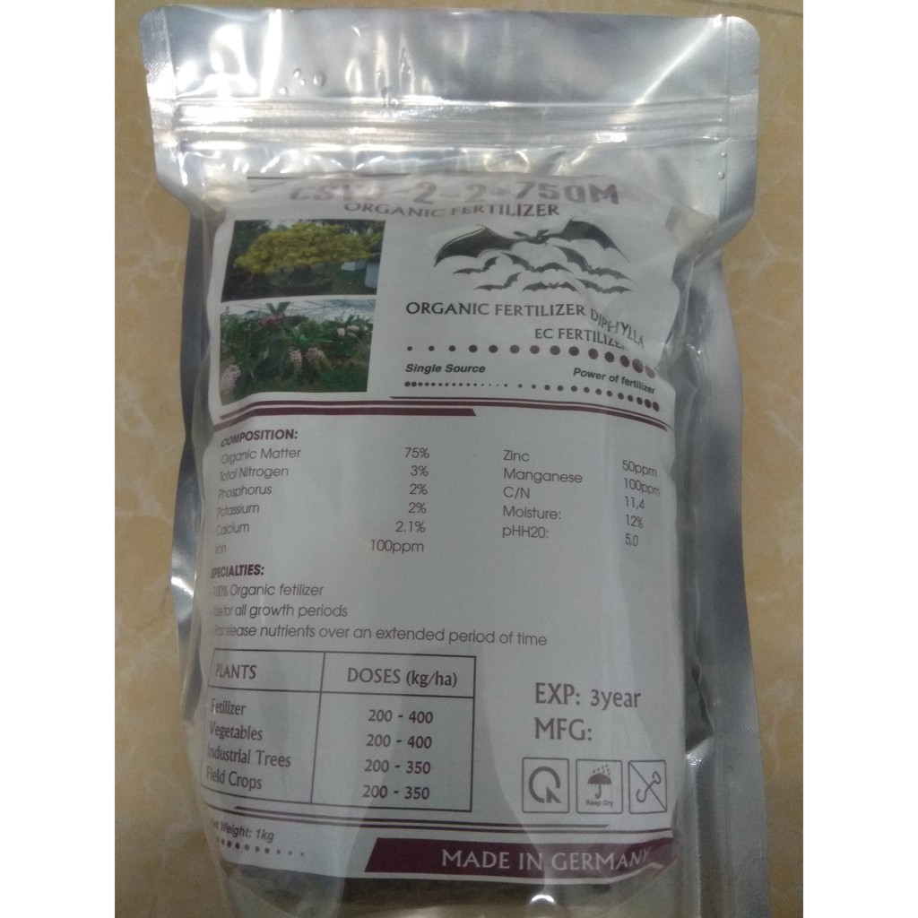 PHÂN DƠI NGUYÊN CHẤT NHẬP KHẨU - 1KG