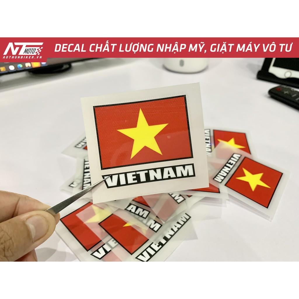 Hình Ủi Nhiệt của Mỹ - Logo Skicker Cờ Việt Nam. Ủi Quần Áo, Balo, Túi Xách, Mũ Nón