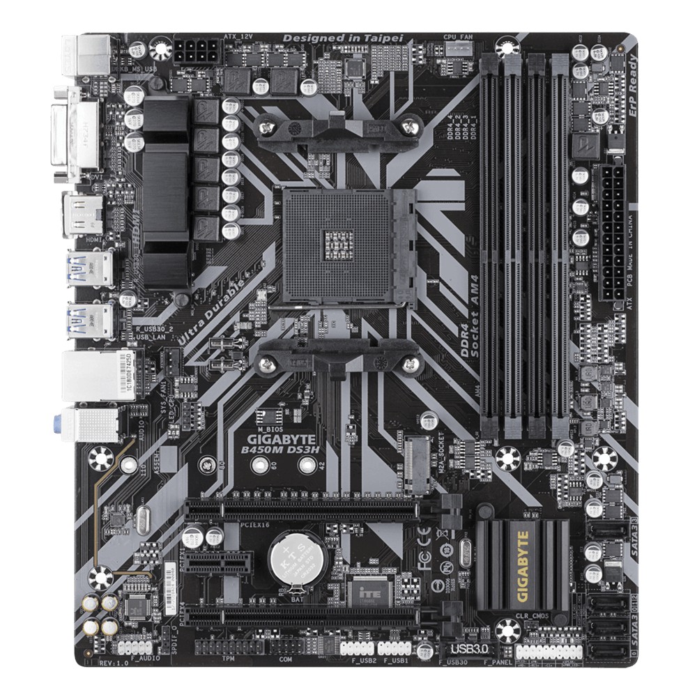 Bo Mạch Chủ-Mainboard GIGABYTE B450M DS3H Socket AM4 m-ATX (AMD)