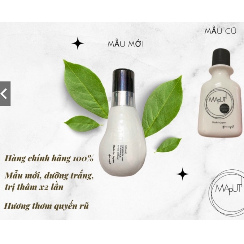 Kem Làm Hồng Vùng Kín Maputi, Giảm Thâm Nhũ Hoa , Vùng Da Dưới Cánh Tay An Toàn Lành Tính Nhật Bản 100ml