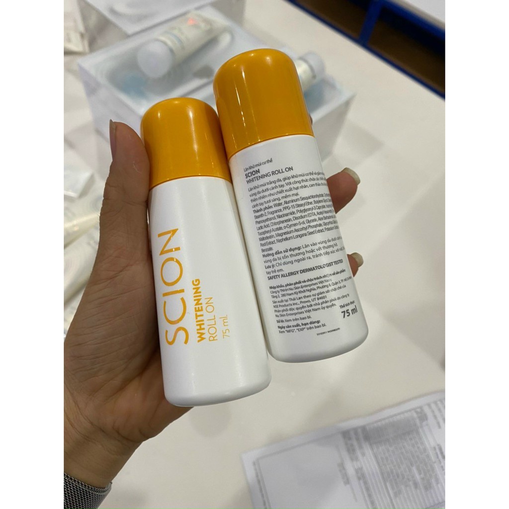 Lăn Khử Mùi Scion Nuskin Pure White Roll On Mỹ 75ml Mẫu Mới New