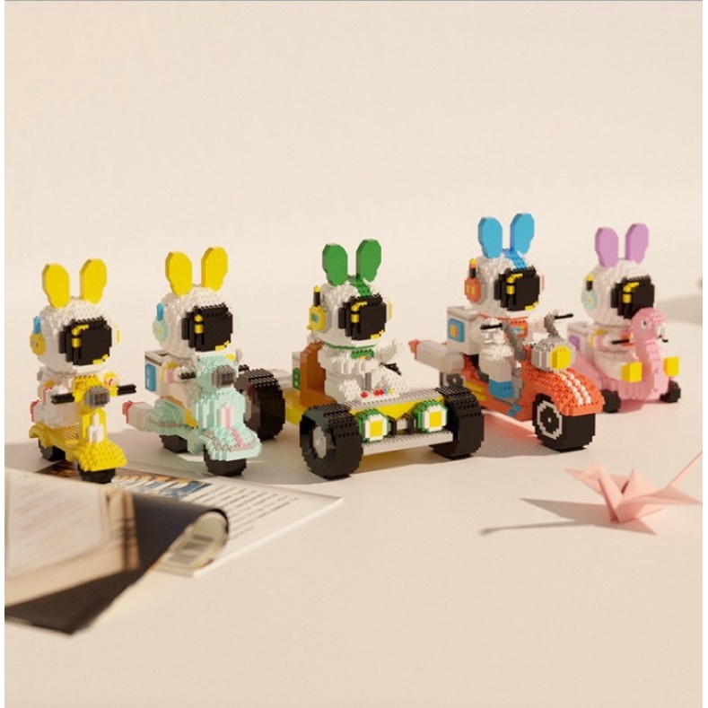 Mô hình lắp ráp phi hành gia vũ trụ 3D có đèn phát sáng để trang trí sáng tạo đáng yêu dành cho bé