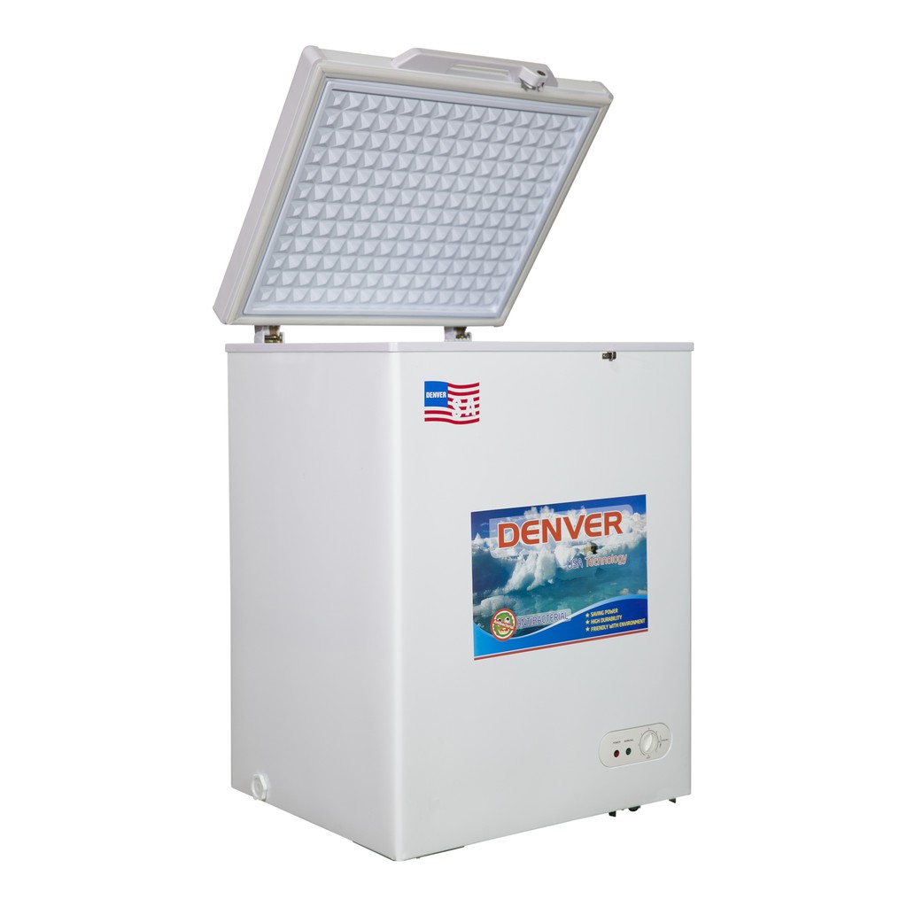 Tủ đông Denver 100lit AS-280MD 1 ngăn 1 cánh lật trữ sữa , kem, đồ đông lạnh ...