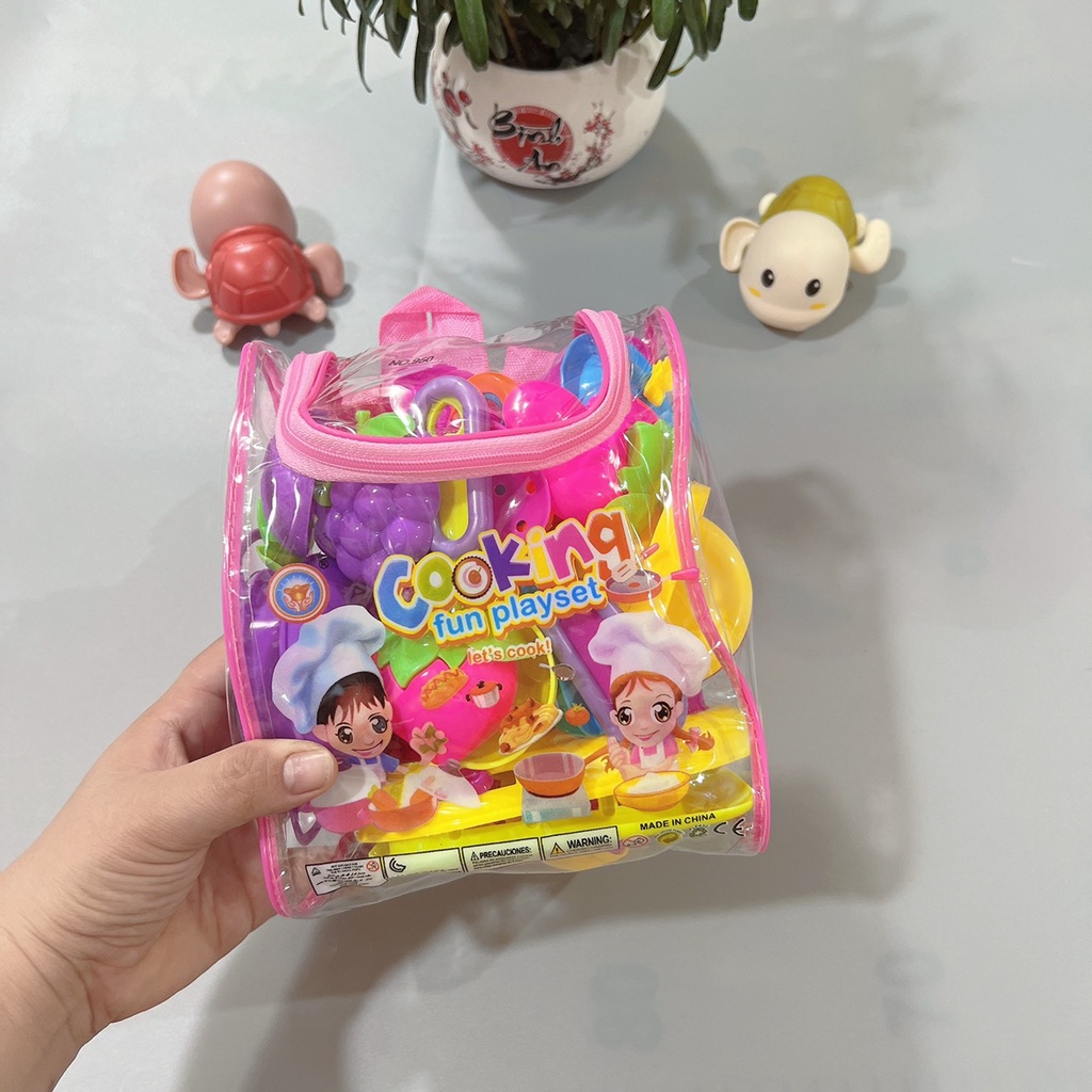 Bộ đồ chơi Nấu ăn nhà bếp cho bé gái nhiều chi tiết