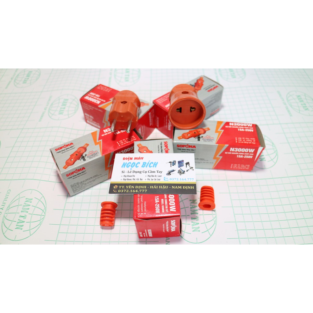 Bộ Nối Nguồn Công Suất Cao SOPOKA N3000W Lớp Lõi Chịu Nhiệt, Lớp Vỏ Chống Vỡ