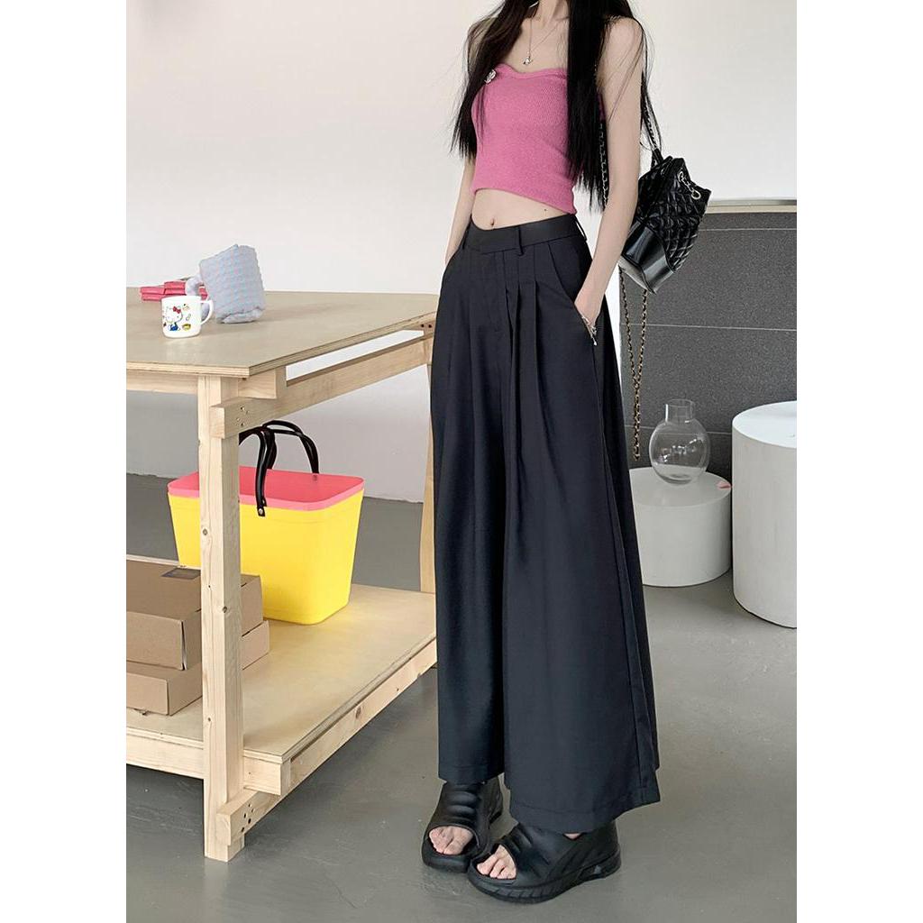 Quần Culottes Ống Rộng Xếp Ly Phong Cách Mới Mùa Hè 63920