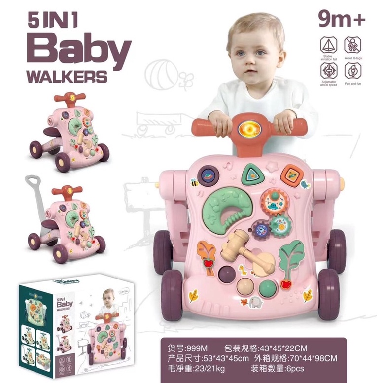 Xe tập đi đa năng cho bé 6 in 1 cao cấp