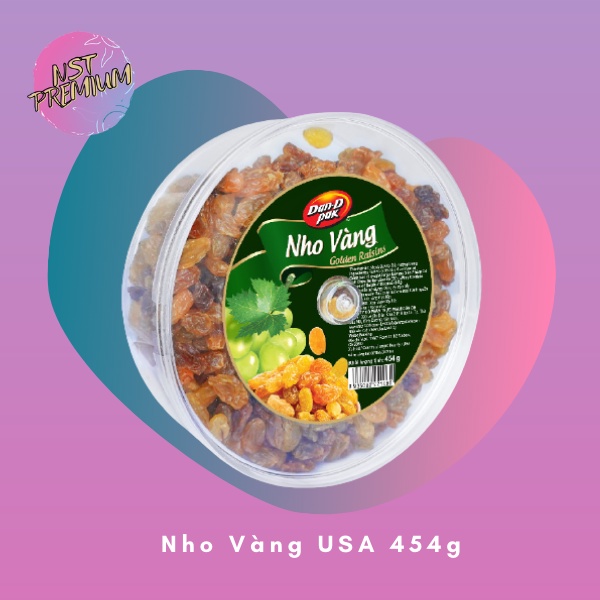 Nho vàng khô Golden Raisins Dan.D Pak 454g