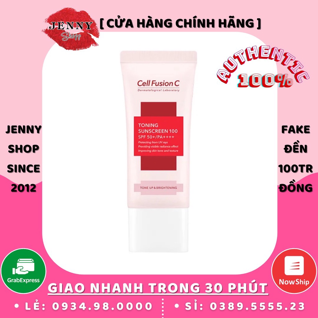 Kem Chống Nắng Cell Fusion C Toning Sunscreen 100 SPF50+/PA++++