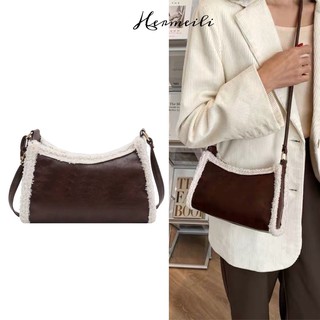Túi Kẹp Nách Phối Lông Thời Trang Hàn Qoắc