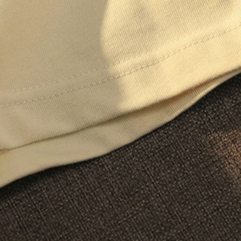 Áo thun HIIXIIVI tay ngắn cổ tròn chất liệu 100% cotton thời trang mùa hè phong cách Hàn Quốc cho nữ