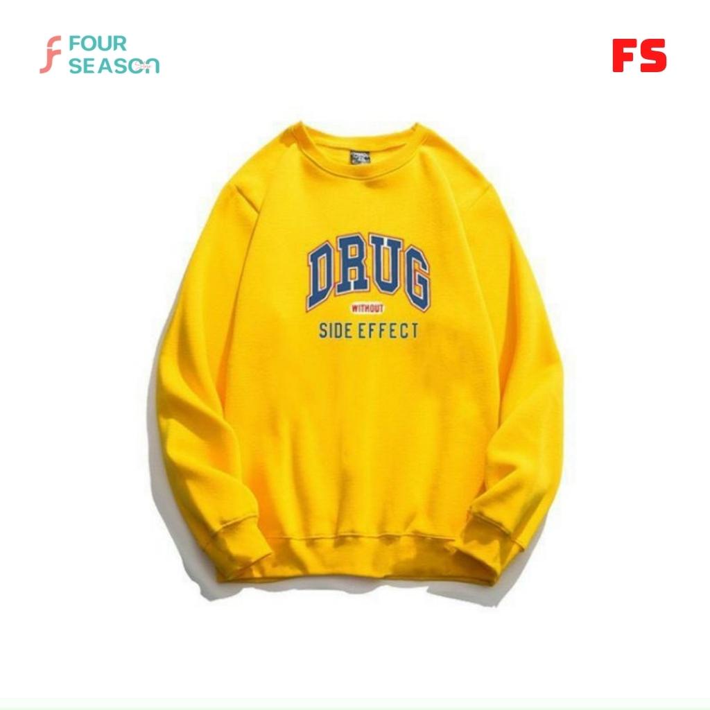 Áo khoác sweater nỉ unisex form rộng DRUG KN09 4S ulzzang phong cách street style Hàn Quốc hottrend giá rẻ