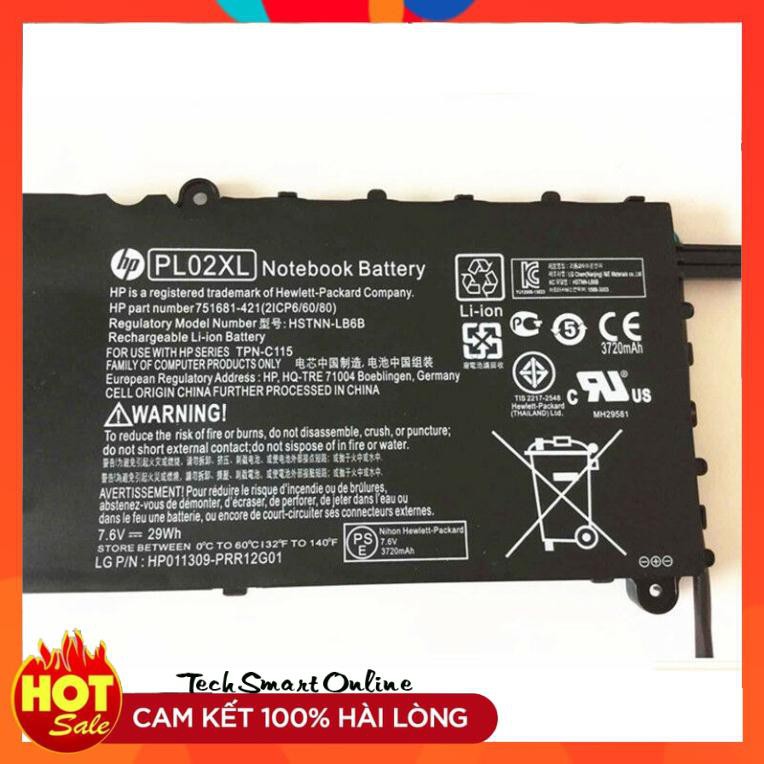 [Mã 1511ELSALE hoàn 7% đơn 300K] PIN HP Pavilion 11-N X360/PL02XL ZIN Hàng zin