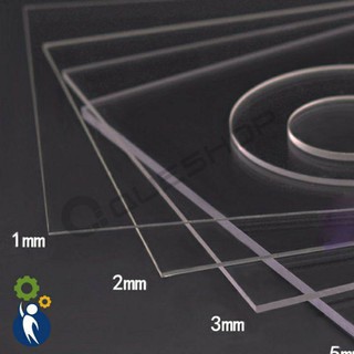 Mica trong suốt, khổ A4 (20×30) 1,5mm, 2mm, 3mm, 5mm hàng đài loan cao câp