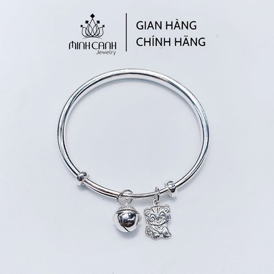 Lắc Bạc Hình Con Hổ Khắc Tên Cho Bé - Minh Canh Jewelry