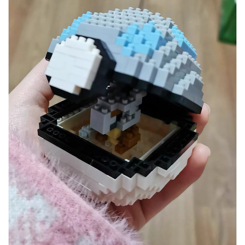 Đồ chơi xếp hình lắp ráp POKEBALL PIKACHU l NANO BLOCK