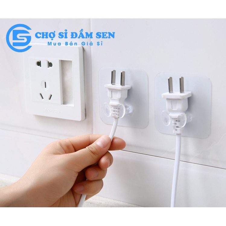 Móc dán tường treo đầu dây điện trong, treo phích cắm, móc khóa chắc chắn G226-TreoDDien-Trong