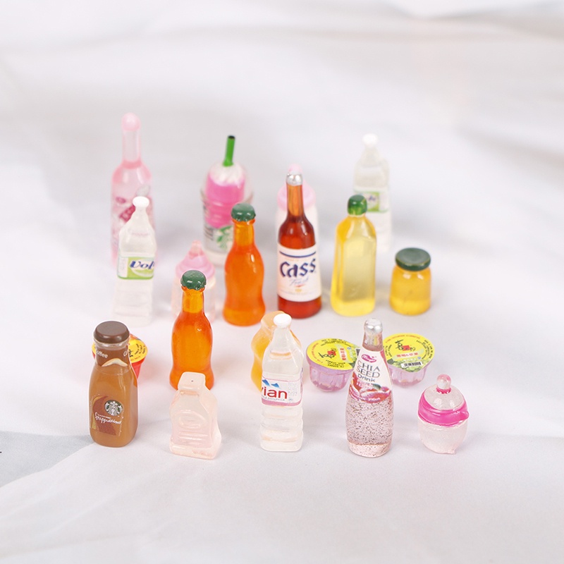 Bộ 10 Bình Nước Mini Đồ Chơi Cho Búp Bê