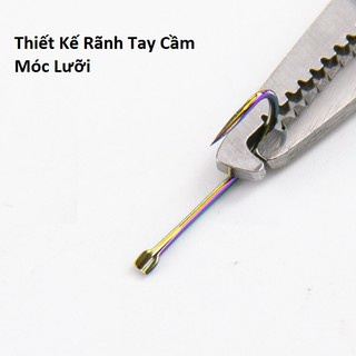 Móc Lưỡi Câu TiTan 7 Màu Không Ngạnh Cực Chắc Chắn Dùng Cho Cần Câu Tay
