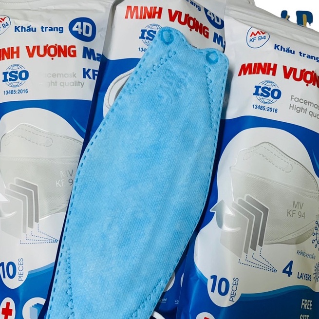 - Khẩu trang kf94 - 4 lớp kháng khuẩn MINH VƯỢNG- Hàng chính hãng MINH VƯỢNG