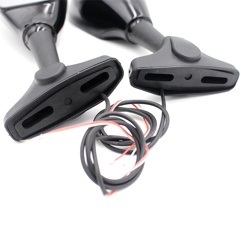 1 Cặp Gương Chiếu Hậu Tích Hợp Đèn LED Xi Nhan Cho Yamaha YZF R1 R6 FZ1 FZ6 600R R3