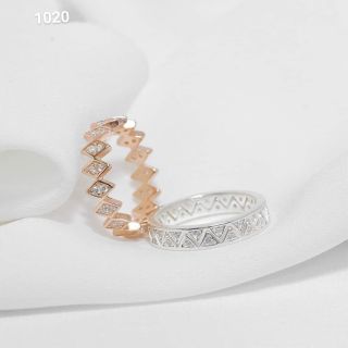(ĐEO NHIỀU KIỂU)Nhẫn bạc ý cao cấp xi vàng