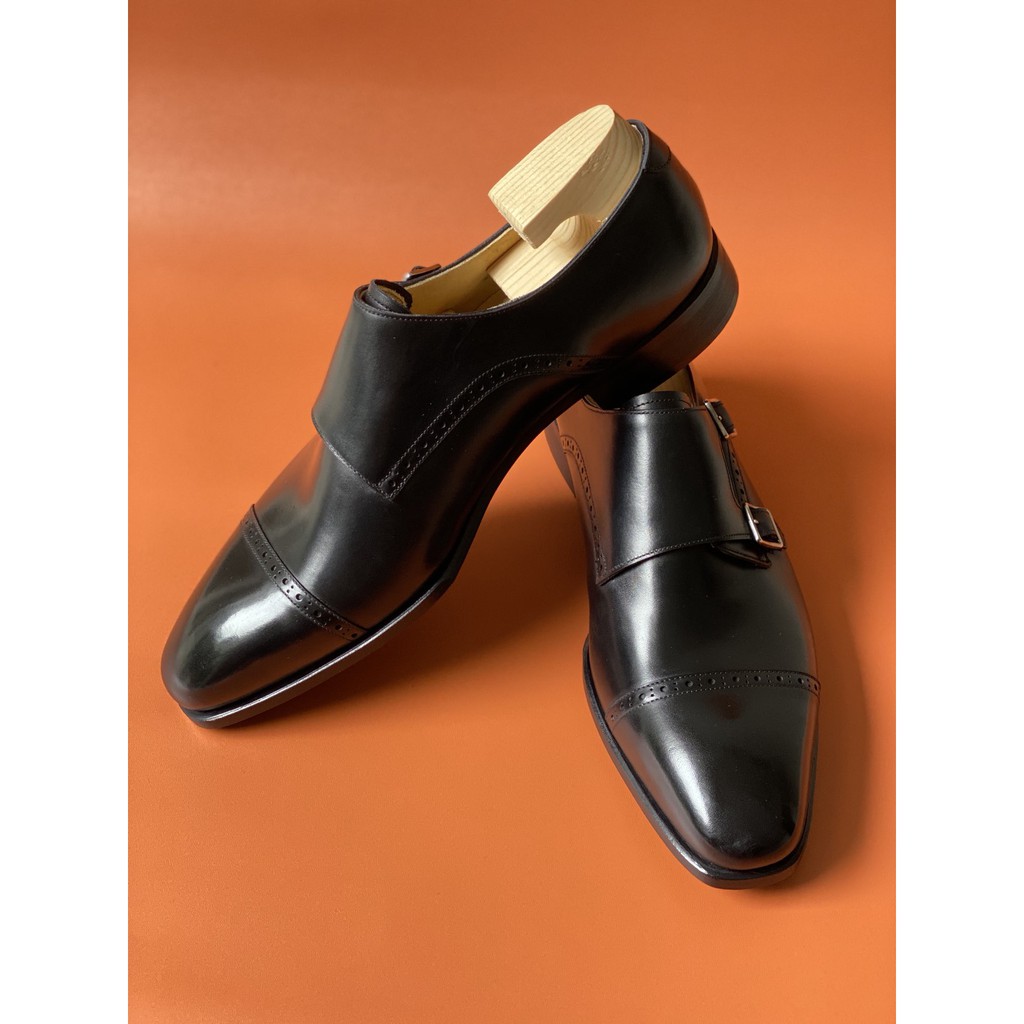 Giày Double Monkstrap // Dáng mũi vuông nhẹ