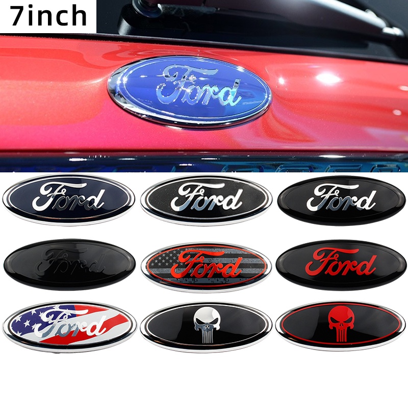 Huy Hiệu Logo Ford 7 Inch Gắn Phía Trước/Sau Xe Hơi F150 F250 Explorer 17.5CM * 7CM