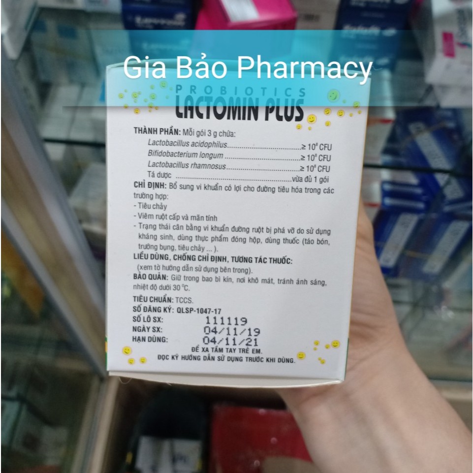 LACTOMIN PLUS ( Hộp 30 gói ) Hỗ trợ cân bằng hệ vi sinh đường ruột.