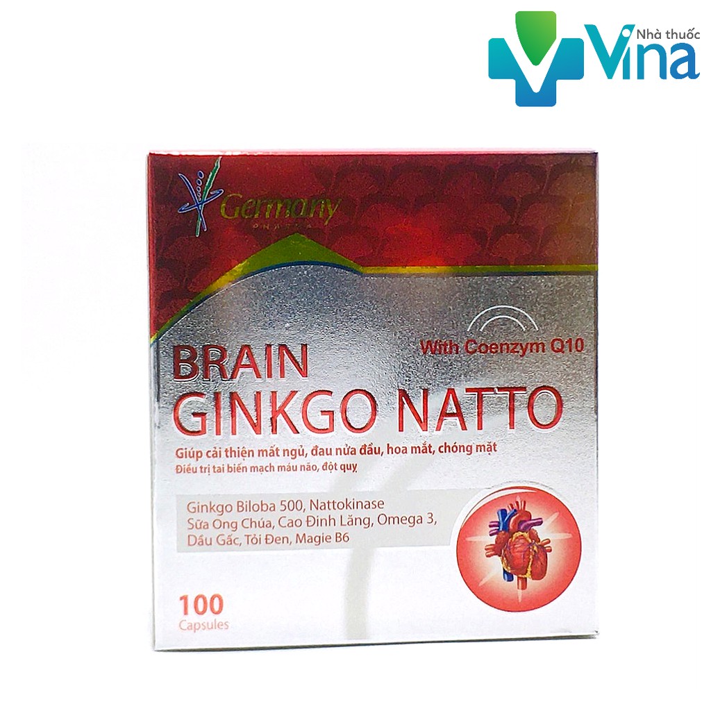 VIÊN UỐNG BỔ NÃO BRAIN GINKGO NATTO TĂNG CƯỜNG LƯU THÔNG MÁU