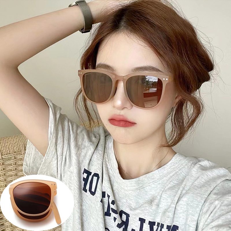 Mới Kính Mát Chống Tia UV Thiết Kế Gấp Gọn Thời Trang Cho Nam Và Nữ Sự Bảo Vệ