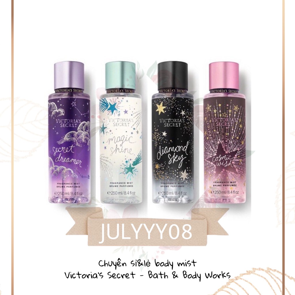 VICTORIA'S SECRET® Xịt Thơm Body Mist toàn Thân Star Struck Fragrance Mist 30ml/50ml/100ml +jɥȽÿ08+