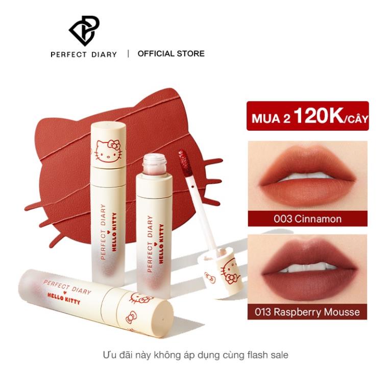 Son Velvet Stain Perfect Diary X Hello Kitty Enchanted Wonderland Phiên Bản Giới Hạn 4.6g