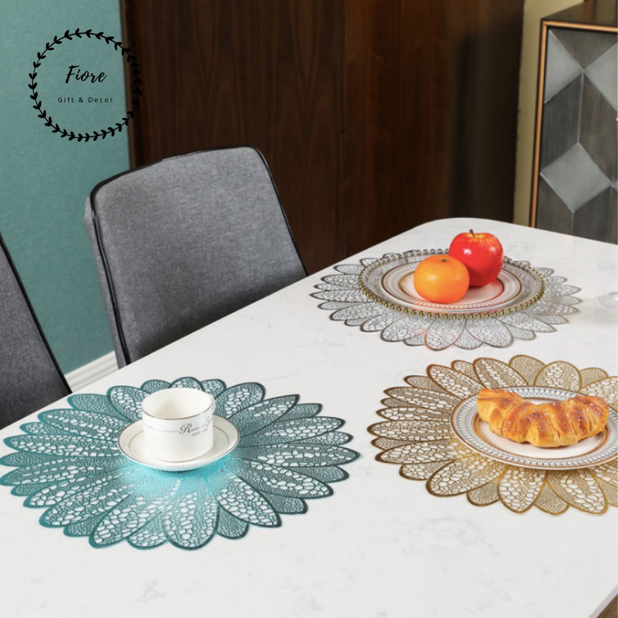 Tấm lót bàn ăn cách điệu - tấm lót chống thấm và chống trầy xước, dùng cho gia đình và nhà hàng