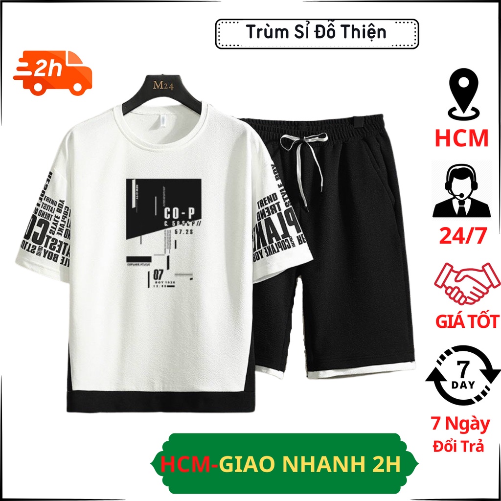 ĐỒ THỂ THAO NAM 🚚 FREESHIP 🚚 ĐỒ BỘ NAM COP 07 THUN MẪU MỚI NAM NỮ MẶC NHÀ TẬP GYM PHONG CÁCH TRẺ TRUNG NĂNG ĐỘNG