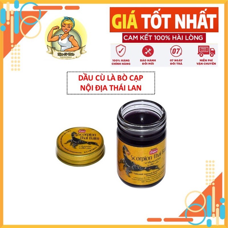 [Giá Sỉ Hot] Dầu cù là cao cao bò cạp Thái Lan 50gram - Giảm Bầm tím do chấn thương thể thao và bong gân