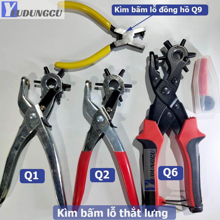 Kìm bấm lỗ thất lưng, dây nịt, đồng hồ da các loại