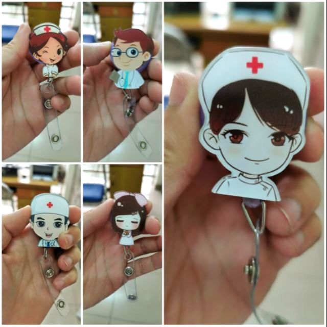 Thẻ nhân viên y tế - Yoyo đeo thẻ gắn hình chibi dành cho Bác sỹ, điều dưỡng viên, sinh viên y khoa,...