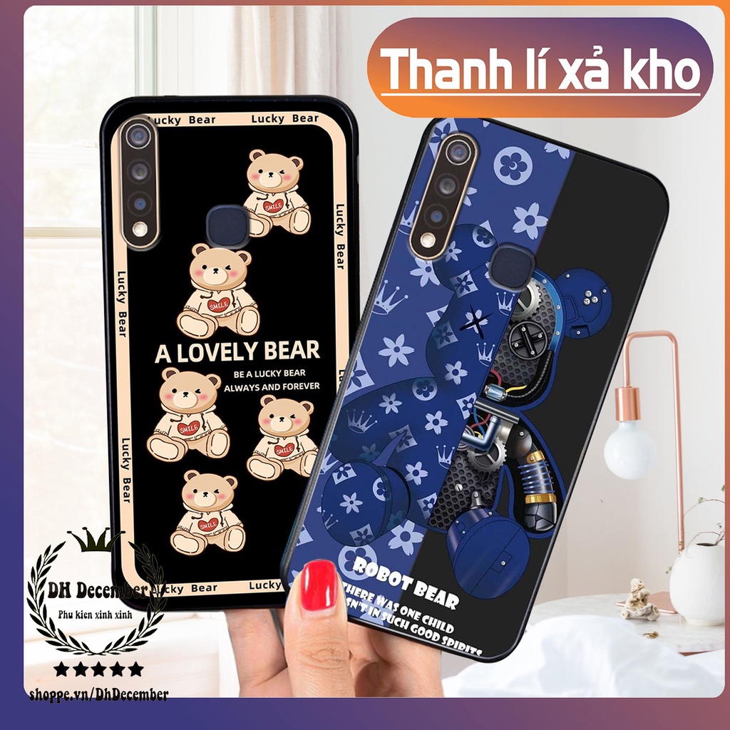 Ốp lưng Vivo Y19 in hình 3D lucky, gấu Brick xinh xắn - KHÔNG NÊN BỎ LỠ