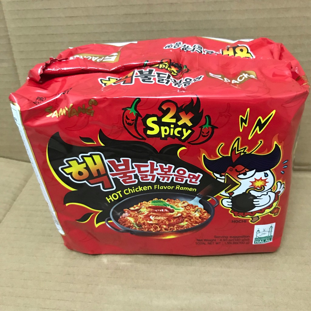 Lốc 5 Gói Mỳ Trộn SamYang Siêu Cay x2 Sốt 140g