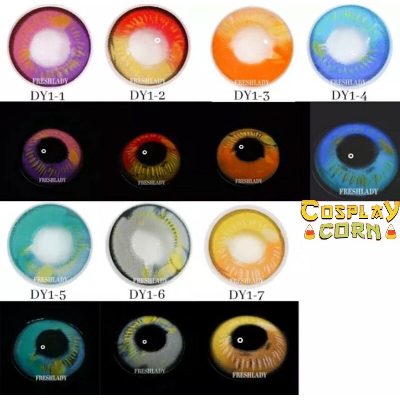 Lens Coscon hóa trang nhiều màu nhiều độ cận (có lệch độ & lệch màu)