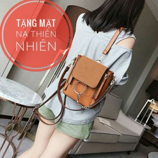 Balo Mini - Balo Nữ Xích Tròn Thời Trang 3in1 ( kèm ảnh thật)