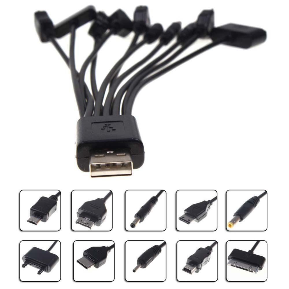 Dây Cáp Sạc Nhanh DIGIFOUNDER 10 Trong 1 Cho PSP Phone iPod Phone I5V8
