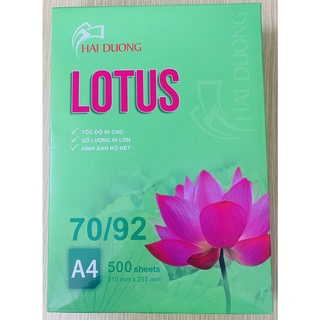 Giấy a4 lotus, định lượng 70 gsm 500 tờ siêu rẻ
